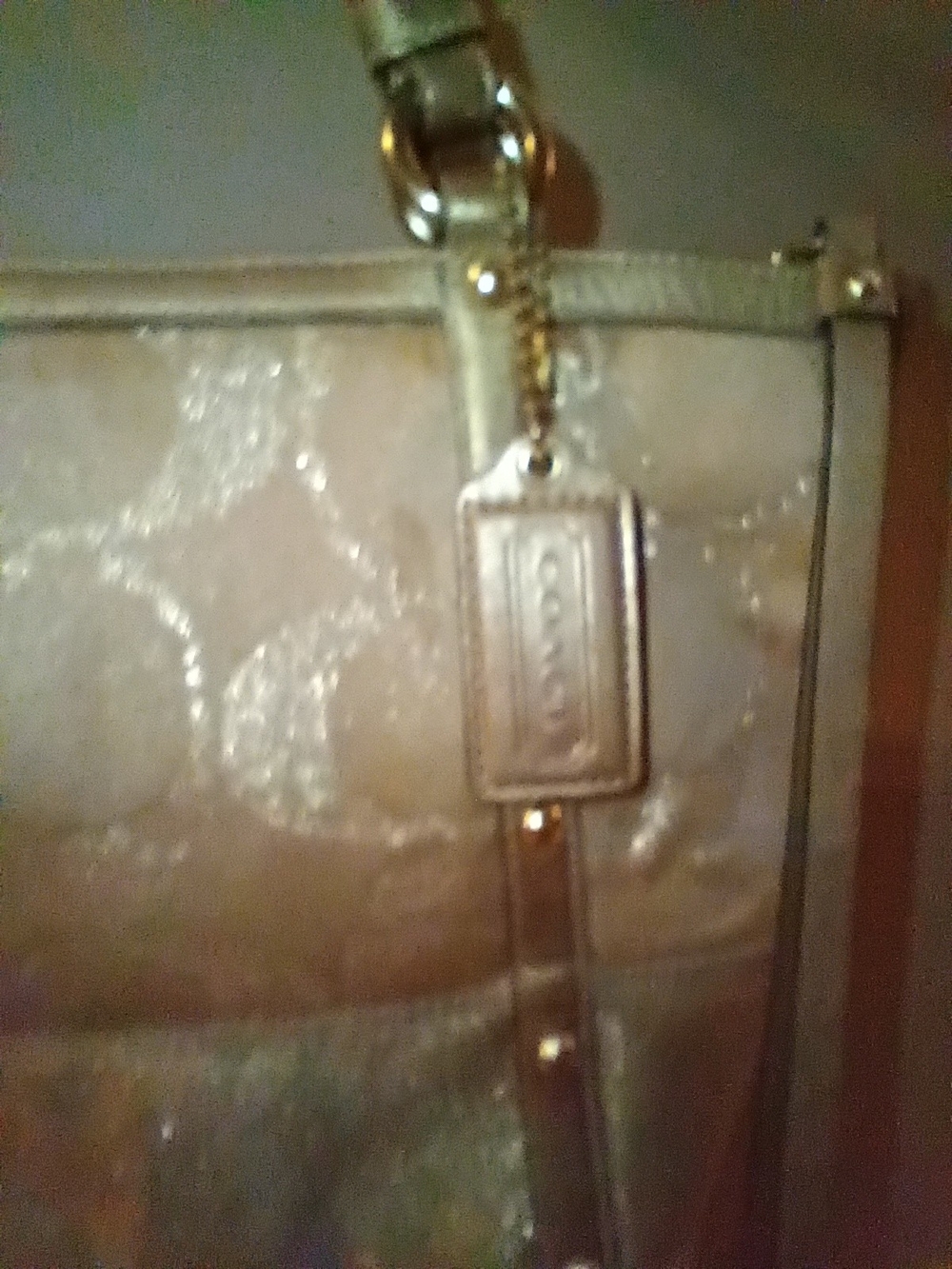 sparkly gold studded sparkly logo coach tote bag y2k - Picture 4 of 16